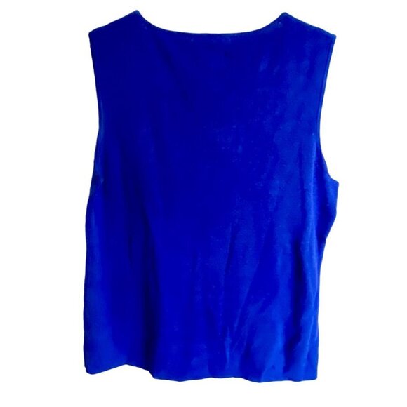 Chico's Seanna Tank Linen Blend Blue Chico's Size 3 - US Size XL NEW NWT - Picture 5 of 9